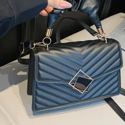 StyleCast x Revolte PU Structured Sling Bag with Applique image 3