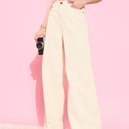 The Roadster Lifestyle Co. Women Cream-Coloured Winter Ramble Color Me Up Denims Jeans-image-37