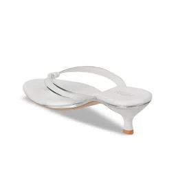 Metro Open Toe Striped Kitten Heels image 3