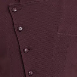 Hypernation Brown Nehru Jacket image 5