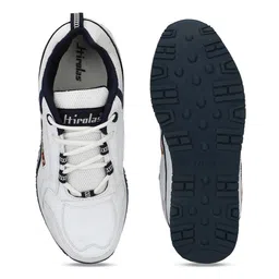 HIROLAS Men White Running Shoes image 4