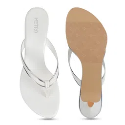 Metro Open Toe Striped Kitten Heels image 2