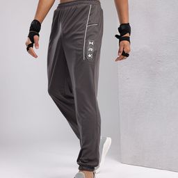 HRX by Hrithik Roshan Men Brand Logo Printed Mid-Rise Rapid-Dry Training Joggers-picture-21