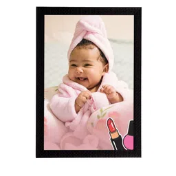eCraftIndia Pink & White Cute Baby Satin Matt Texture UV Art Painting image 3