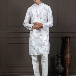 EKYAA Men Printed Thread Work Kurta-picture-21