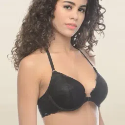 Da Intimo Black Under Wired Padded Front Open Bra image 3