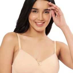 Amante Beige Padded T-Shirt Bra-picture-49