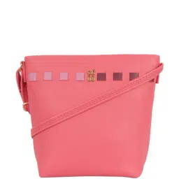 Baggit Luminous Pink Solid Small Sling Handbag-picture-47