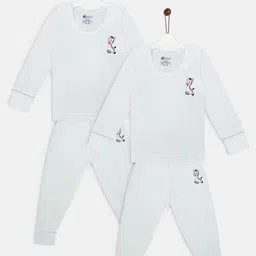 YK Basics Kids Pack Of 2 Striped Thermal Set-picture-13