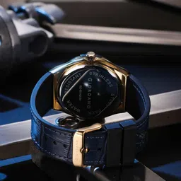 GIORDANO Men Dial & Leather Bracelet Style Straps Analogue Watch GZ-50142-03 image 4