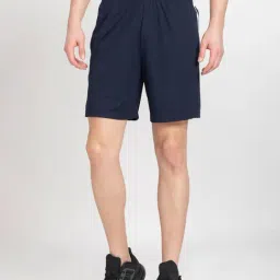 adidas Navy Regular Fit 3 Striped Sports Shorts-image-21