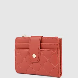 Caprese Women Geometric Textured Two Fold Wallet image 2