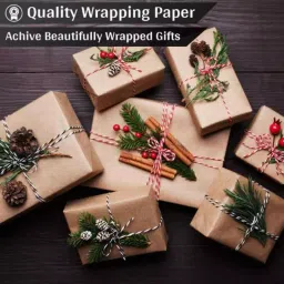 Veeshna Polypack 15 Meter x 26 inch Brown Paper Roll CRH-D125 image 3