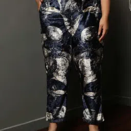 Amydus Black Printed High Rise Pants-picture-31