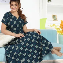 Inner Beats Women Cotton Blend Nightdress-image-72