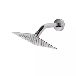 GENERIC 15.24x15.24 cm (6x6 inch) Stainless Steel Chrome Finish Rain Shower Head with Arm-picture-39