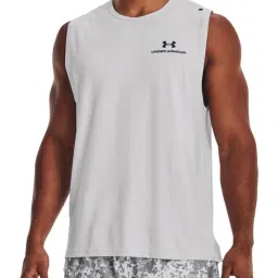 Under Armour Grey Regular Fit Tank Tee-image-58