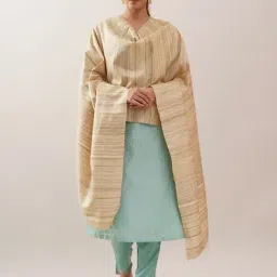 Jaypore Beige Brown Hand Woven Dupatta-picture-29