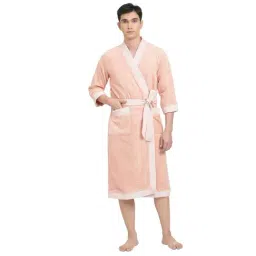 Spaces Hygro Pink 400 GSM Cotton Large Bathrobe-image-83