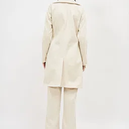 Athena Striped Shirt Collar Coat & Trousers Co-Ords image 3