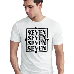 Seekbuylove Men Typography Printed Bio Finish T-shirt image 1