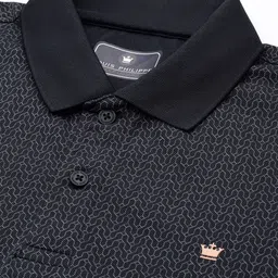 Louis Philippe Geometric Printed Polo Collar T-shirt image 5