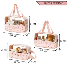 Aura Pink Set of 6 Regular Makeup Organiser Organisers image 4