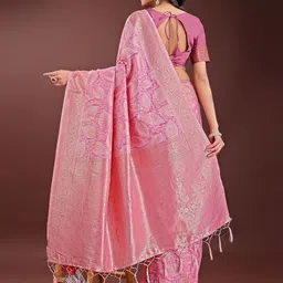 KALINI Ethnic Motifs Zari Saree image 5