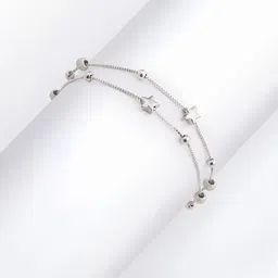 GIVA Women 925 Sterling Silver Rhodium-Plated Link Bracelet-picture-53