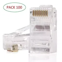 LOTA High-Speed RJ45 Connectors Transparent for Bulk Installations and DIY Networking Projects, MST-1306-LT (Pack of 100 Pcs) image 5