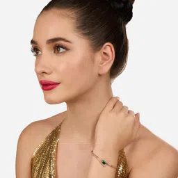 AMI Set Of 2 Rose Gold-Plated Cubic Zirconia Studded Kada Bracelet image 5