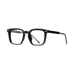 AUGEN Unisex Clear Lens & Black Square Sunglasses with-picture-29