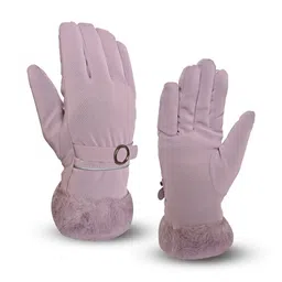 LOOM LEGACY Women Winter Wind & Snow Proof Soft Fur Hand Glove-image-55