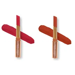 ME-ON Set of 2 Matte Vogue None-Transfer Lipsticks - Shade 09 & 15-picture-13