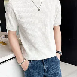 StyleCast x Revolte Men Halter Neck Raw Edge T-shirt image 2