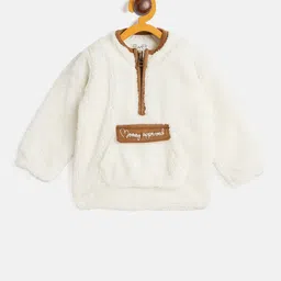 JWAAQ Kids Embroidered Pure Cotton Cardigan with Zip Detail-picture-18