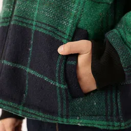 One Friday Boys Spread Collar Checked Lightweight Tailored Jacket image 2