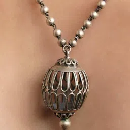 Jaypore Silver Hook Necklace image 2