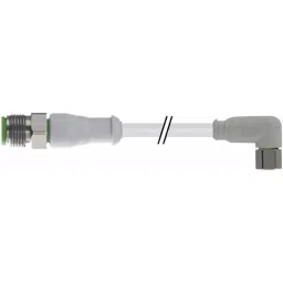 RS PRO Actuator Cable Right Angle Female 4 way M8 to Straight Male 4 way M12 Sensor 2 m, 1547769-picture-11