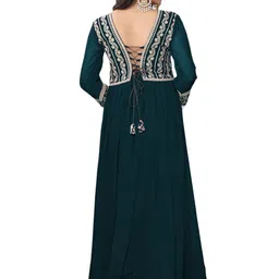 FVD Women Embroidered V-Neck Ethnic Dress image 5