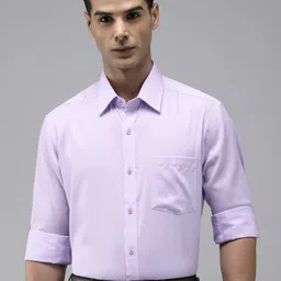 Park Avenue Pure Cotton Self Design Textured Formal Shirt-picture-32