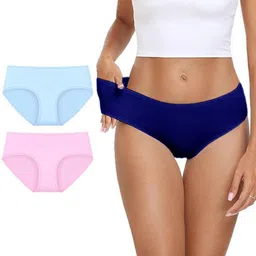 Diving Deep Pack of 3 Cotton Hipster Briefs-picture-41