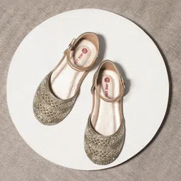 Mine Sole Pearls & Stones Embellished Sandals - Gold-picture-31