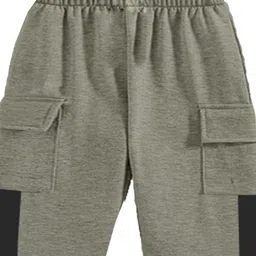 Kiwi Cotton Knit Colour Blocked Lounge Pant - Grey image 4