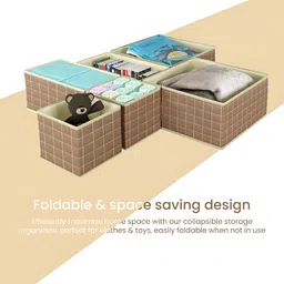 Myntra Elegant Homes Brown 6 Pieces Regular Drawer Organisers image 3