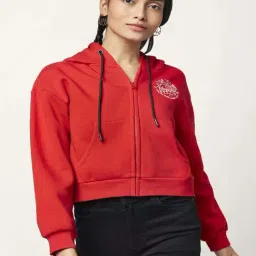 People by Pantaloons Red Cotton Printed Sweatshirt-picture-33