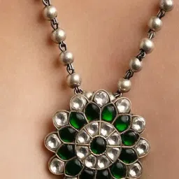 Jaypore Silver Hook Necklace image 2