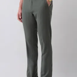 AD By Arvind Men Regular Fit Mid-Rise Formal Trousers image 4