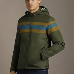 Louis Philippe Jeans Men Colourblocked Lightweight Puffer Jacket image 2