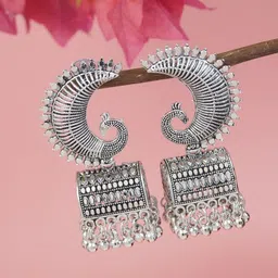 I Jewels Contemporary Half Hoop Earrings-picture-42